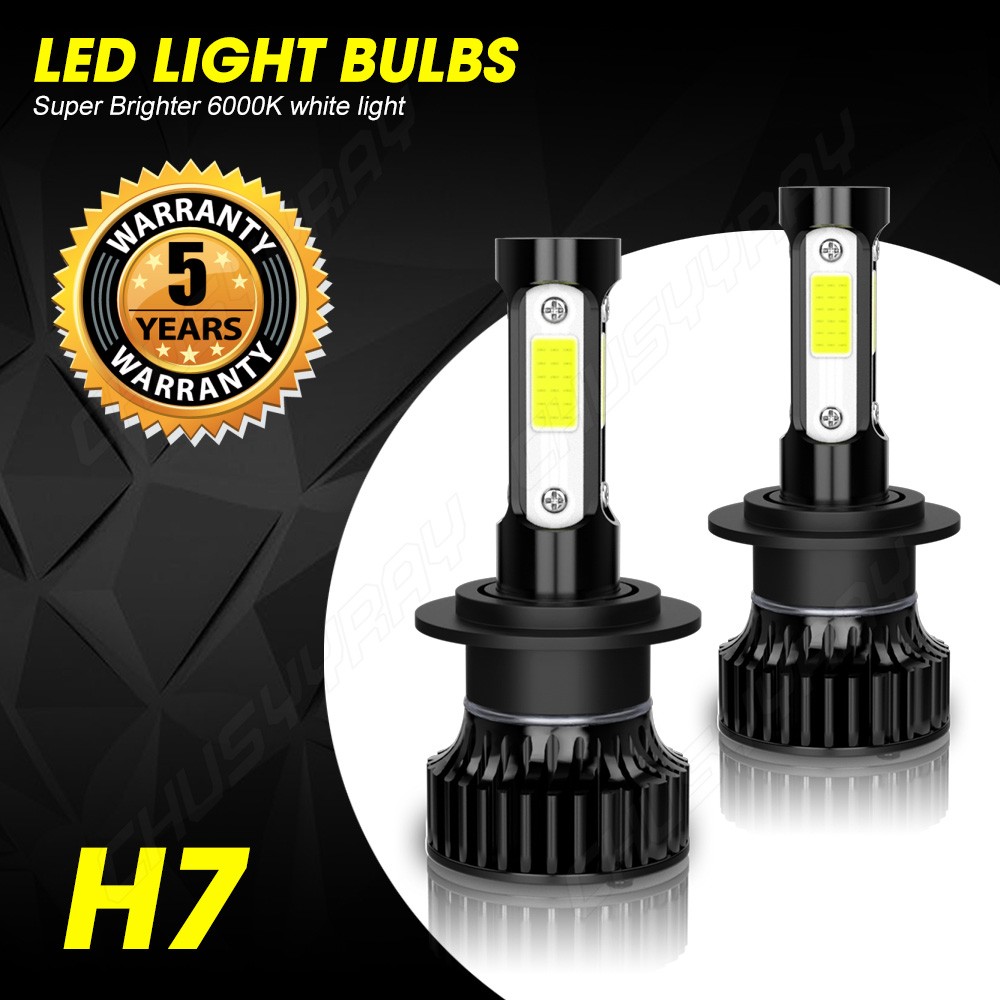 2x H7 LED Motorcycle Headlight Bulbs 6000K FITS Yamaha TDM 900 YZF-R1 1000 04-07