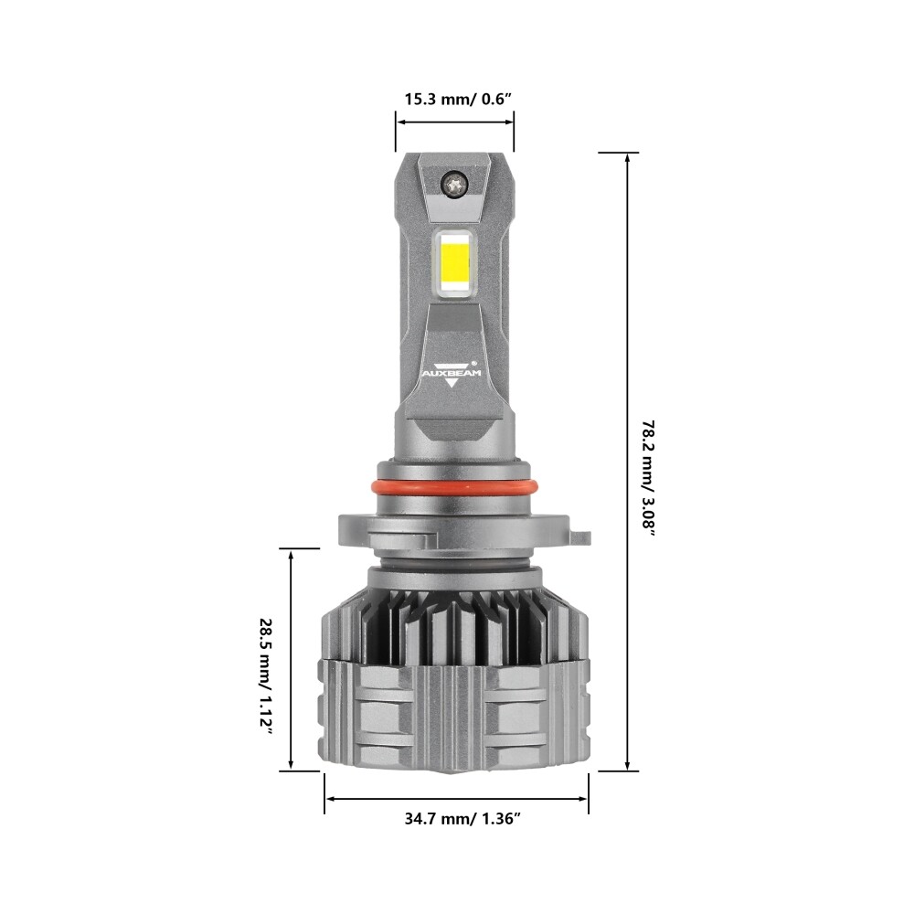 AUXBEAM 90W 9005 9006 LED Headlights Kit W/Decoder for Ford Expedition 2003-2006