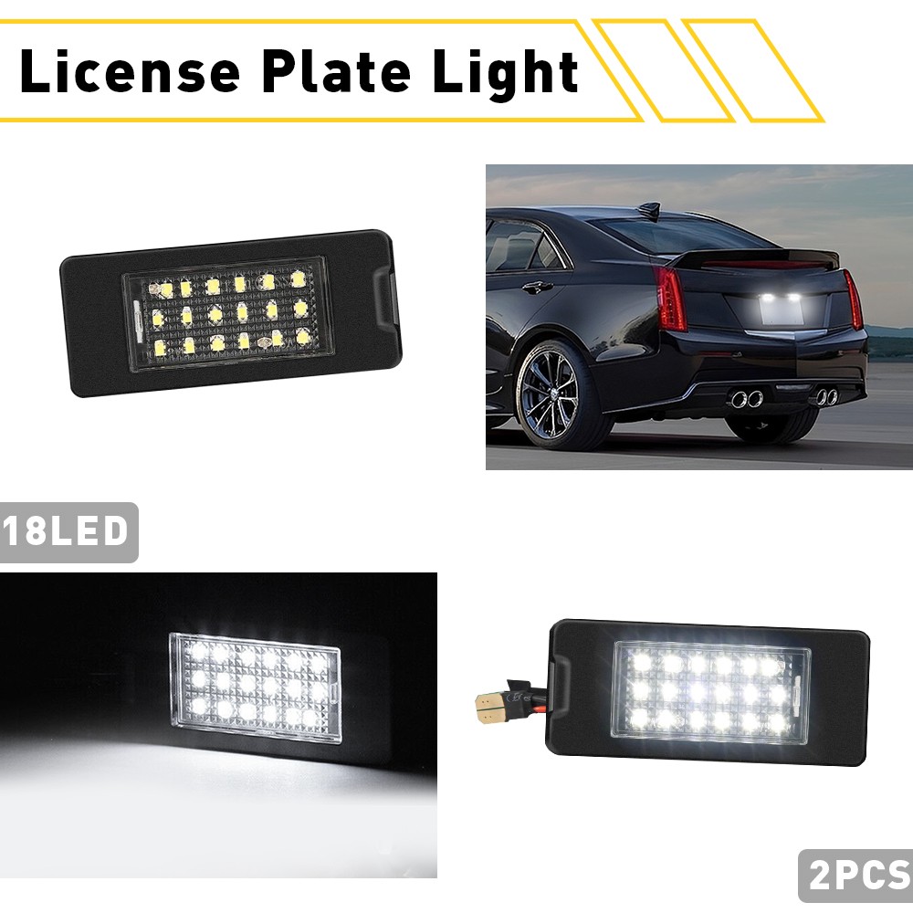 LED Lights 2PCS License Plate 6000K Lamps White Fit Chevrolet Equinox 2018-2022