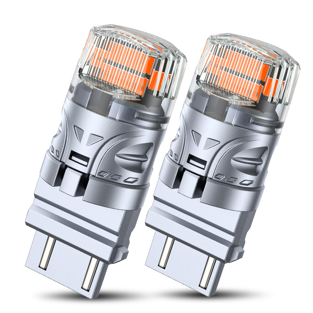 CANBUS 3157 3156 LED Bulbs Amber Yellow with Built-in Resistor Turn Signal Light