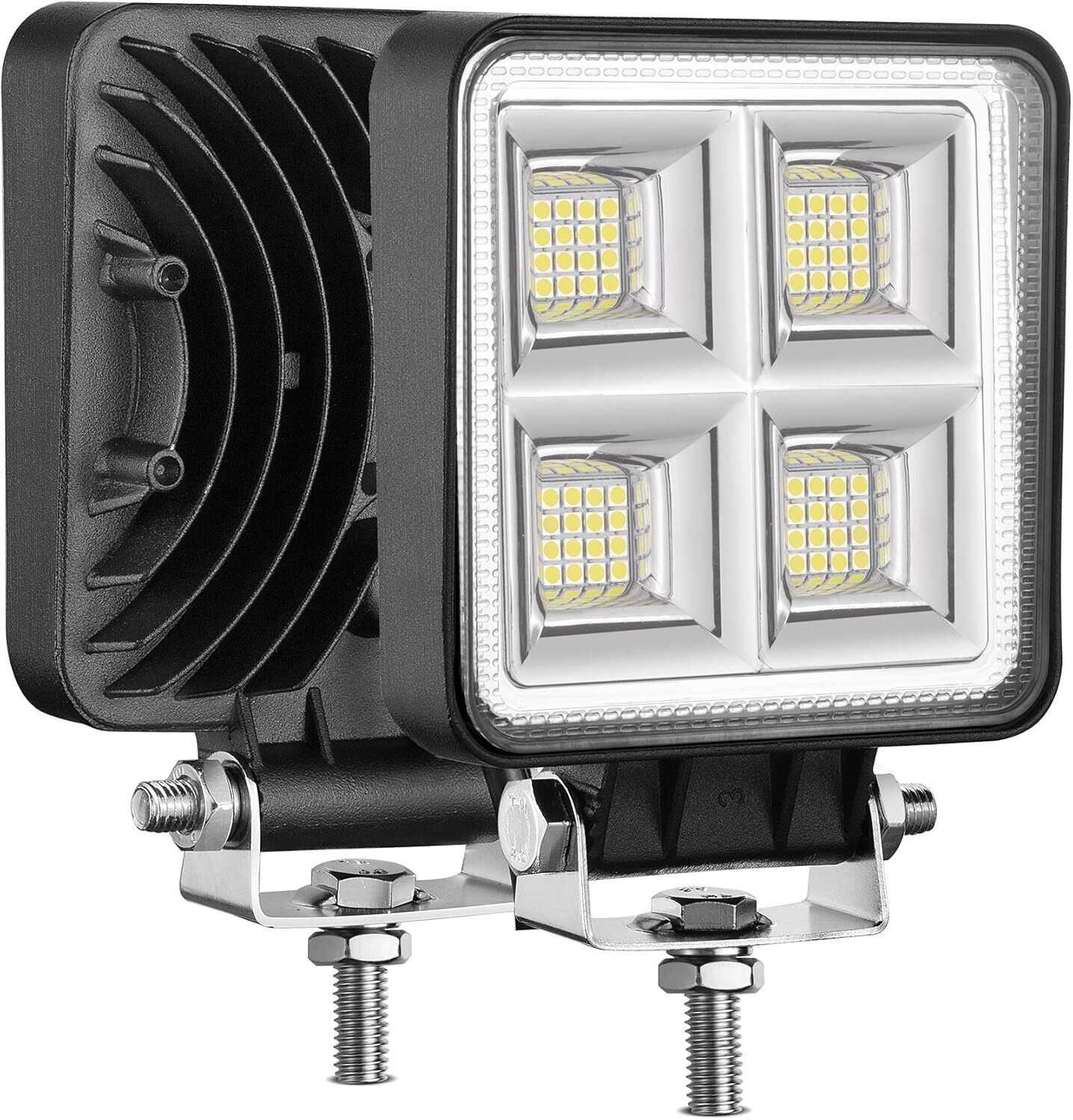 4Inch 48W Square LED Work Light 12V-24V Pods Flood Spot Lamp SUV Truck Off Road