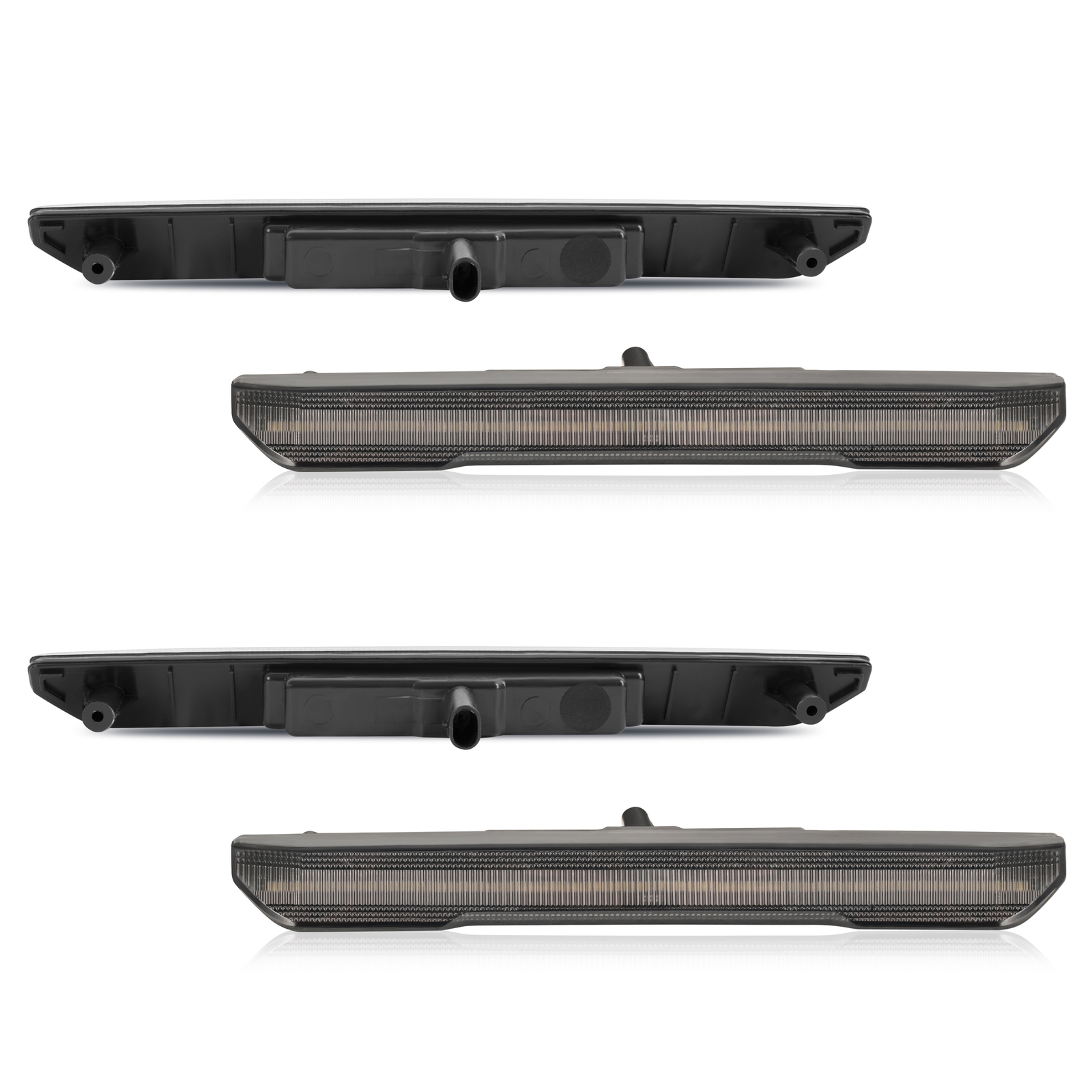 White Front Rear LED Side Marker Lights For GMC Sierra 2500HD 3500HD 2020-2024