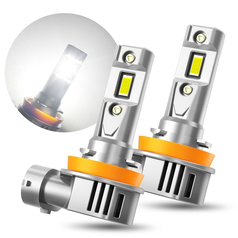 2X LED Headlight H11 High Beam Low Beam Bulb Super Bright 6500K Xenon White EAAE