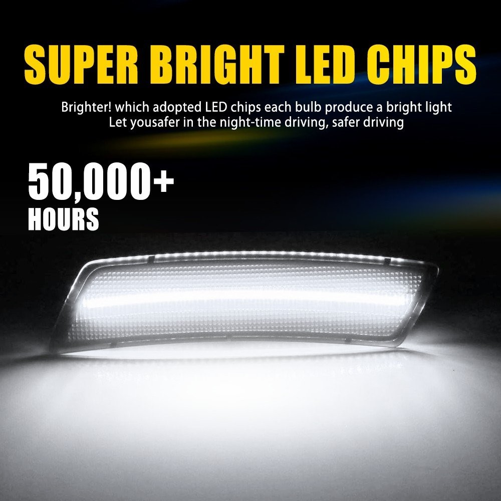 For 2018-2023 Volkswagen Tiguan Front Left&Right White LED Side Marker Light EPU