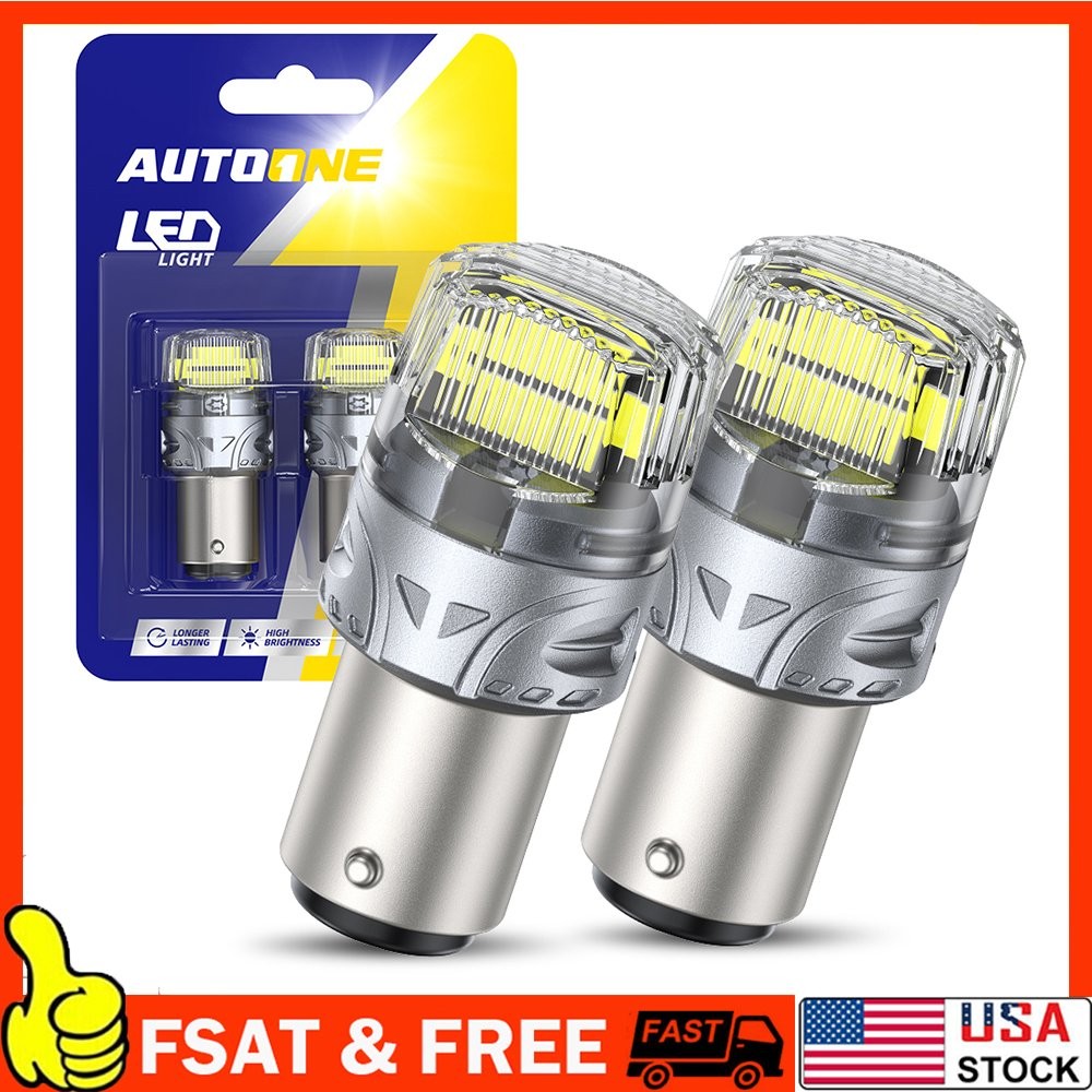 LED Brake Stop Tail Park Light 1157 7528 2057 BAY15D WHITE Bright Canbus 1-10Set