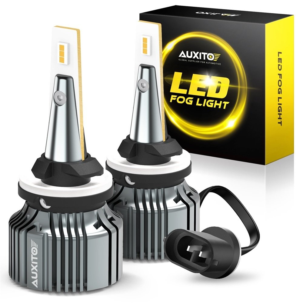 2pcs 880 899 LED Fog DRL Light Bulbs 28W 2000LM High Power 3000K Golden Yellow