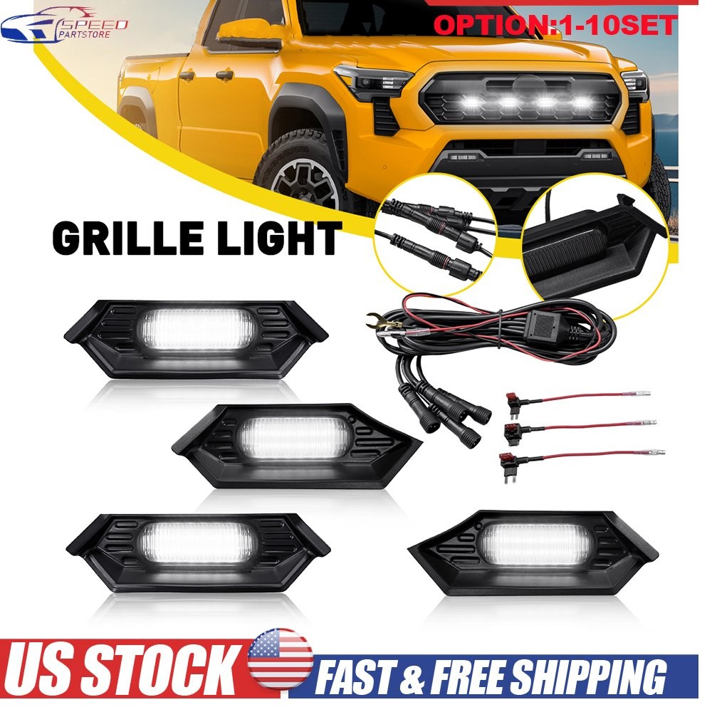 LED Grille Running White Lights Wire Harness For Toyota Tacoma TR D 2024 2025