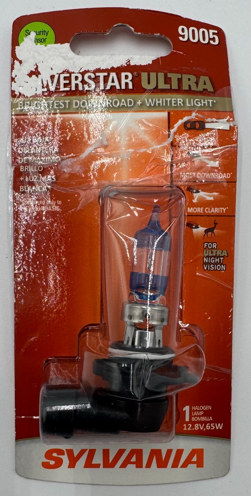 SYLVANIA 9005 SilverStar Ultra Halogen Headlight Bulb 12.8V 65W NEW Open Box