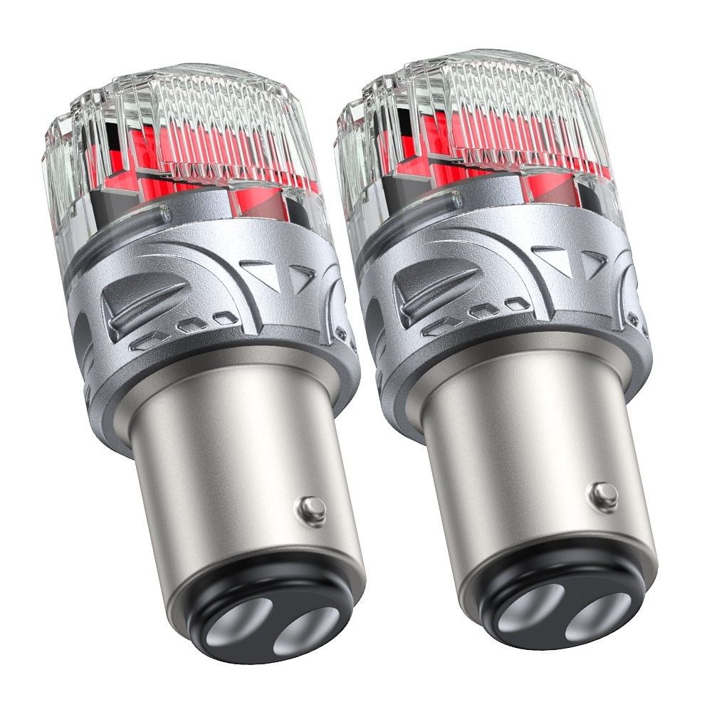 LED 1157 Brake Stop Tail Light Bulb Lamp Bright Red Replacement BAY15D 1000LM