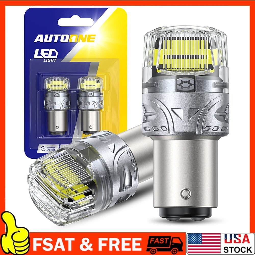 LED Brake Stop Tail Park Light 1157 7528 2057 BAY15D WHITE Bright Canbus 1-10Set