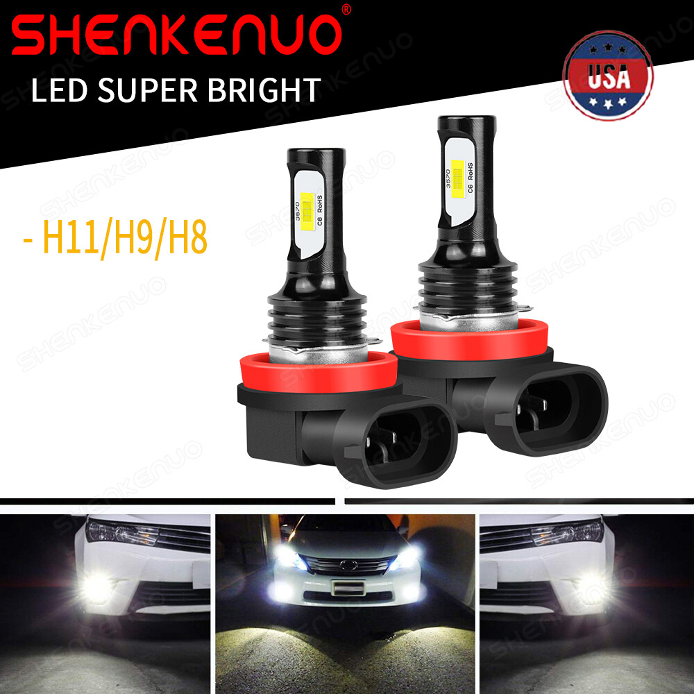 For Freightliner Cascadia 2008-2017 Fog Light 3000k/6000k/8000k LED Bulbs Bright
