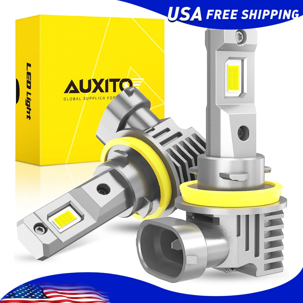 AUXITO H11 LED Headlight Super Bright Bulb Kit 6500K White 60000LM High/Low Beam