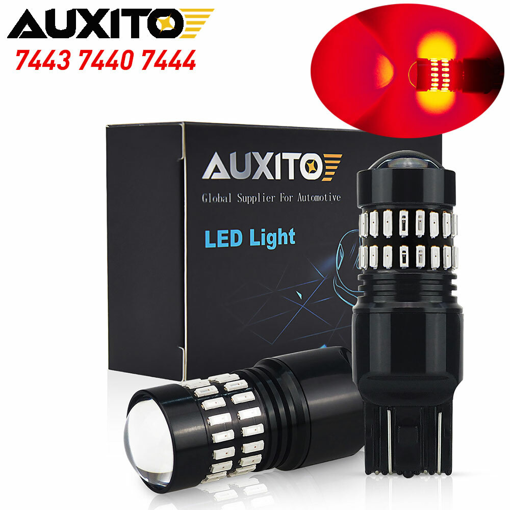 2x Red Flash Strobe 7443 7440 LED Brake Stop Light for Toyota Corolla 2009-2019