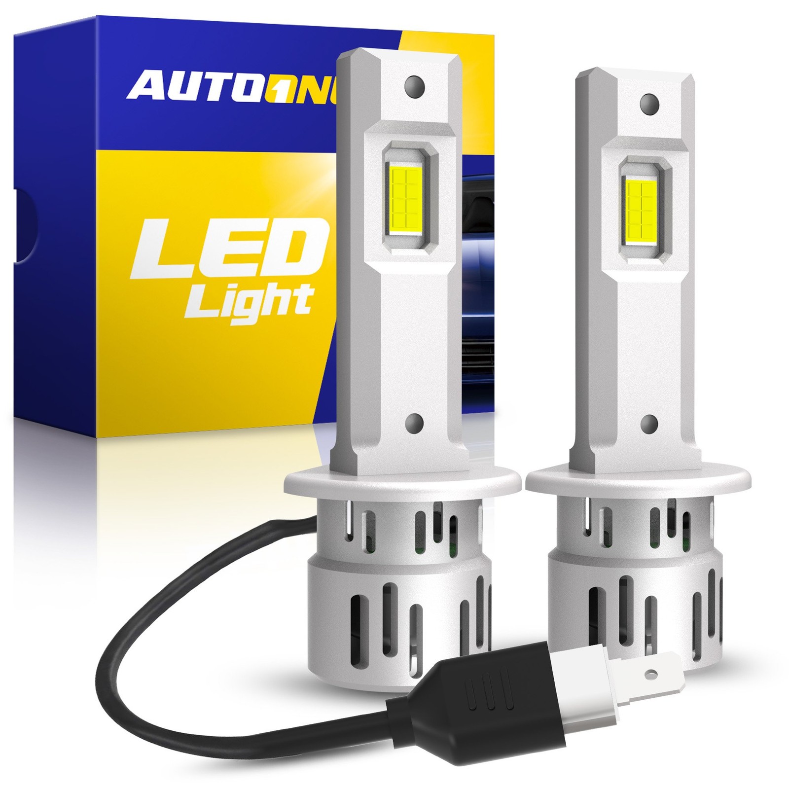 2/4/6X 6500K H1 LED Headlight Bulb Conversion Kit High Low Beam Lamp Super White