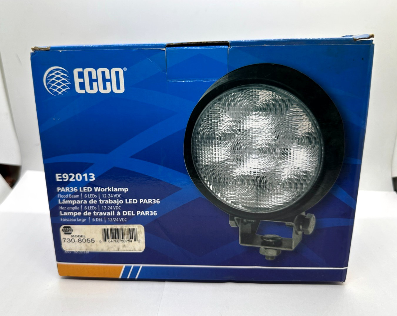 ECCO E92013 Round LED Spot & Flood Beam Work Light for Truck Tractor SUV