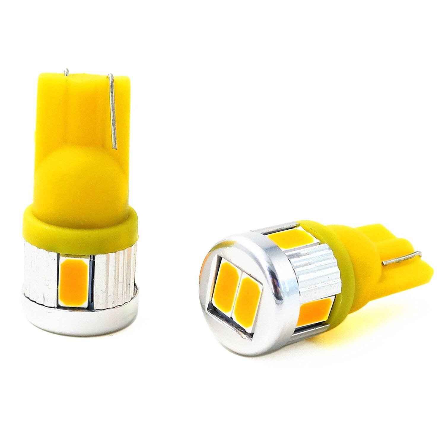Alla Lighting LED 194 Amber Yellow Roof Marker Light Bulb Super Bright One Beam