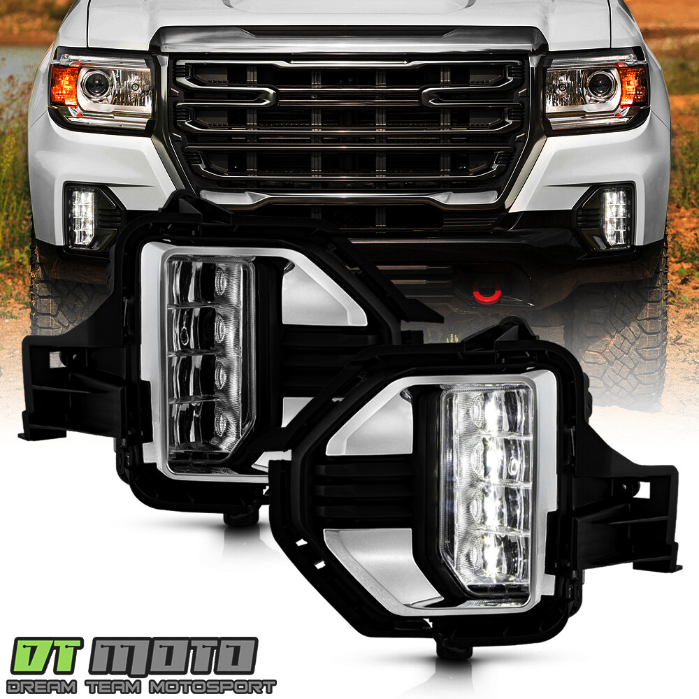 For 2021-2022 GMC Canyon LED Bumper Fog Lights Driving Limps w/Switch Left+Right