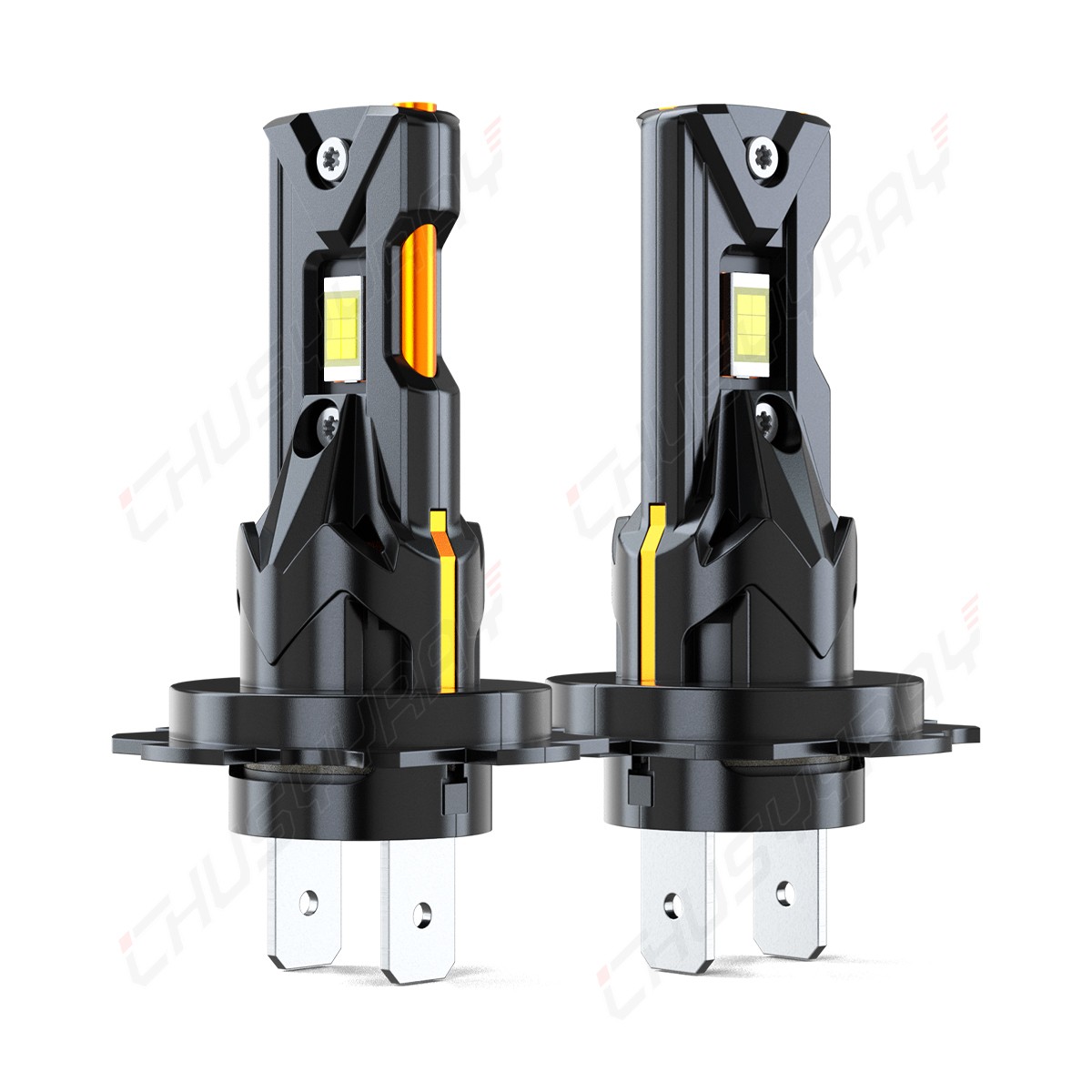 4PCS H7 H11B LED Headlights High Low Beam White Bulbs 6000K