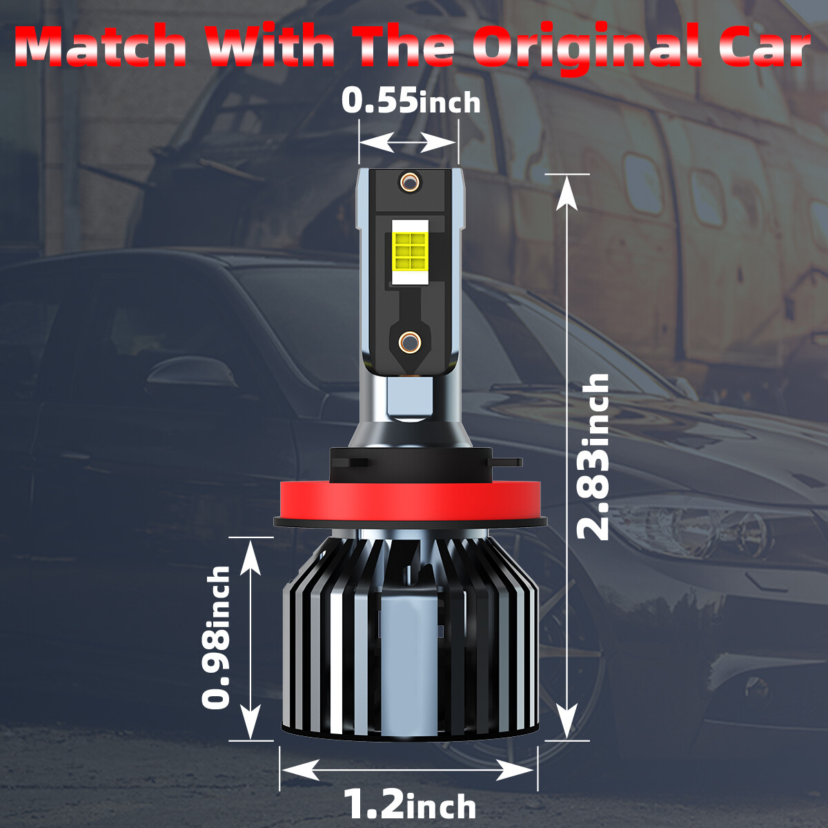 For Toyota Highlander 2011-2013 LED Headlight Bulbs KIT Combo High Low Fog Beam