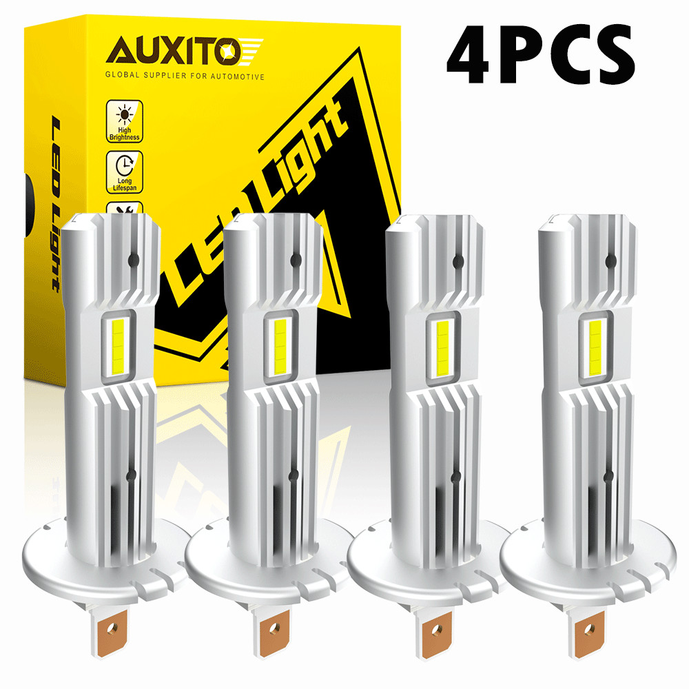 2-20PCS FREE AUXITO H1 LED ERROR Headlight Bulb High Low Kit Beam 20000LM 6500K