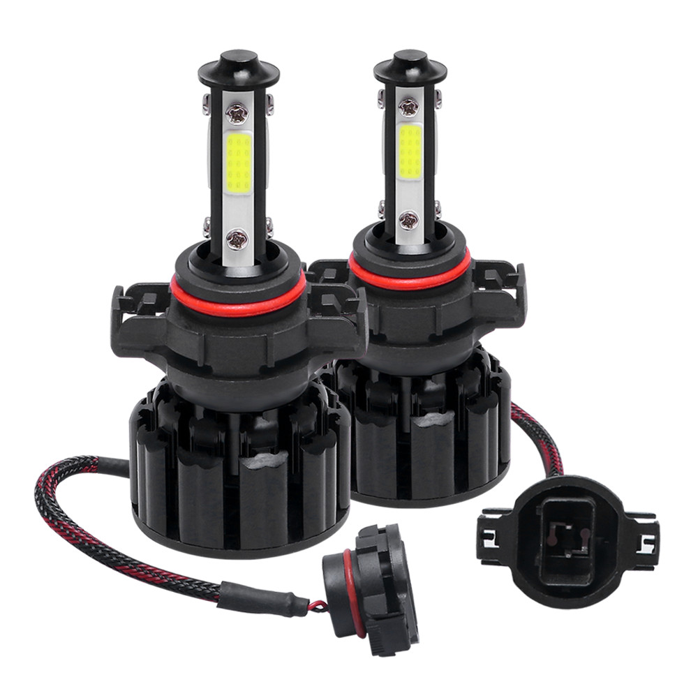 4-Sides 5202/H16/9009/2504 LED Headlight Kit Fog Light 120W 32000LM 6000K Bulbs