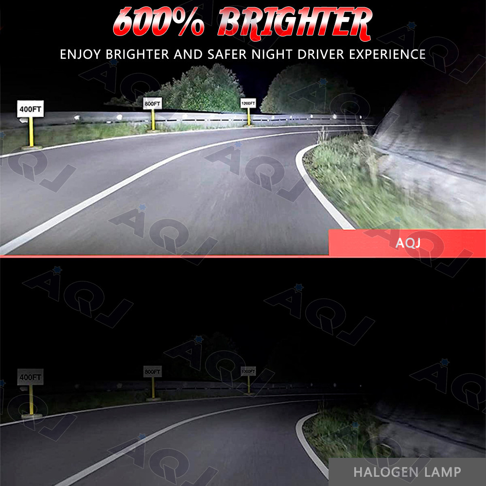 AQJ 9007 HB5 LED Headlight Bulbs High Low Beam 60000LM White Super Bright 2X