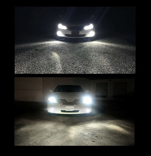 For Chrysler Aspen 2007-2009 Combo 9008 H13 9145 LED Headlight Fog Light 4 Bulbs