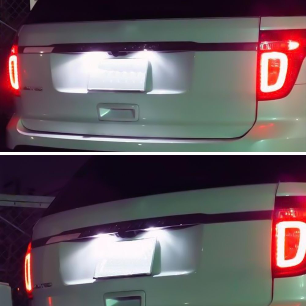 2x LED License Plate Light 6000K White For 2013-19 Ford Escape Explorer Fiesta V