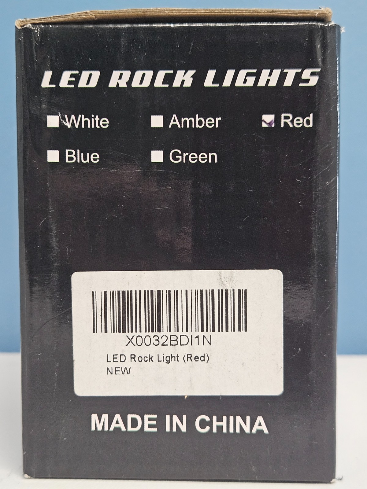 LED Rock Lights, 4 Lights, 5-24V IP68 Waterproof, Red For Off-Road Vehicle – New