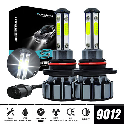 For Jeep Cherokee 2014-2015 LED Headlight & Fog Light Bulbs Combo Clear White