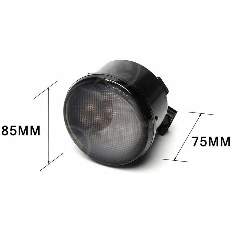 Front Smoke Lens LED Turn Signal + Fender Flare Side Light For Jeep Wrangler JK