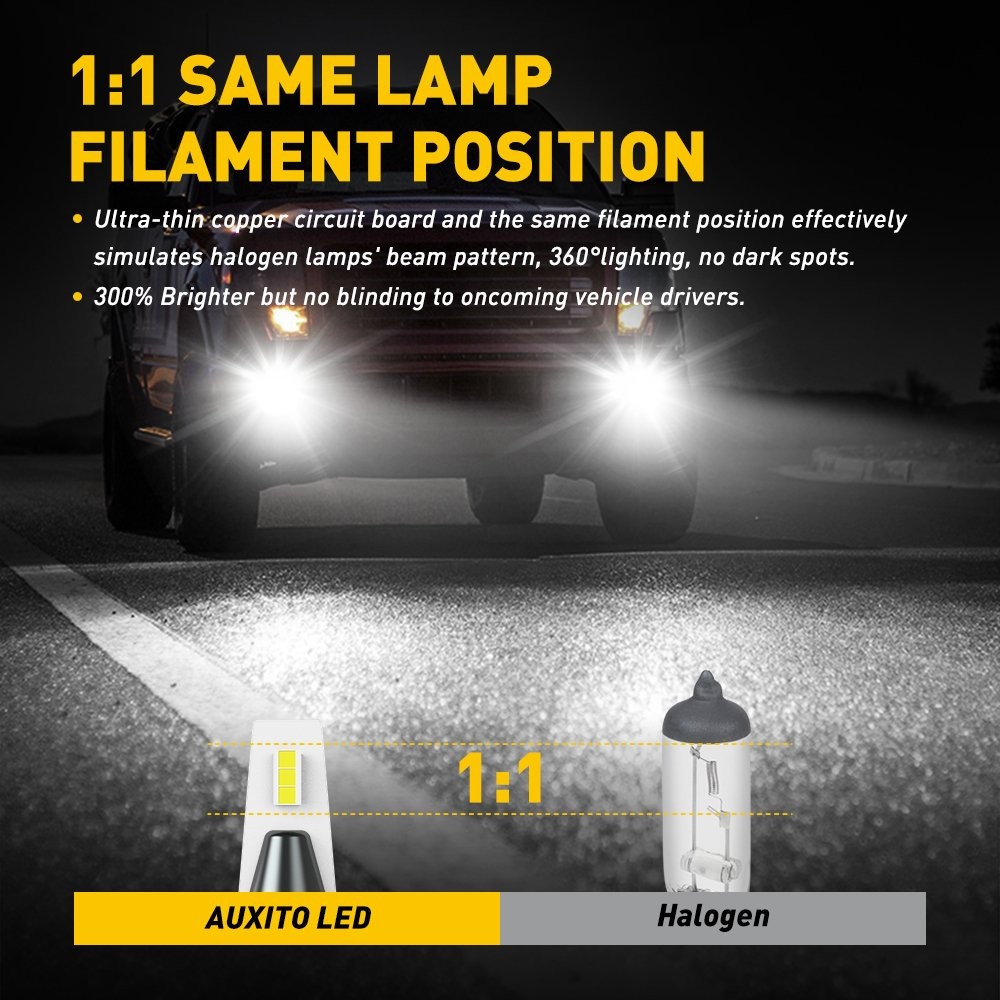 Upgrade H8 LED Fog Light Daytime Running Light High Power White 4000Lm CANBUS X2
