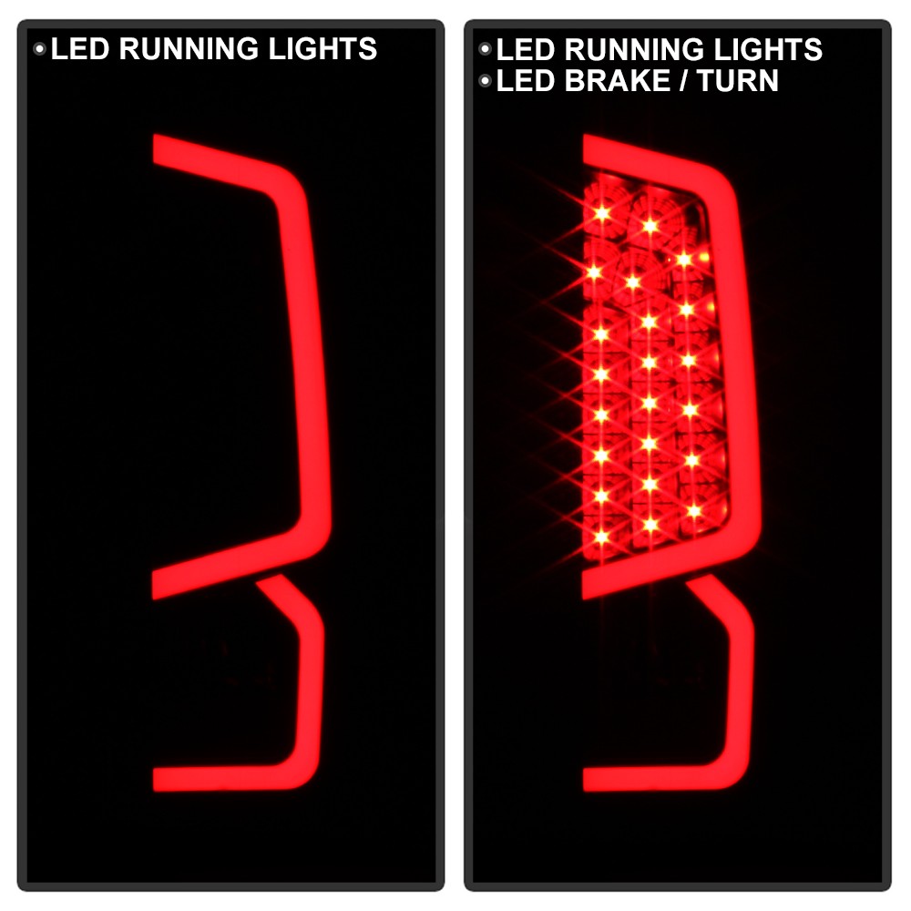 For 2014-2021 Toyota Tundra Smoke Lens Clear LED Tube Tail Lights Set Left+Right
