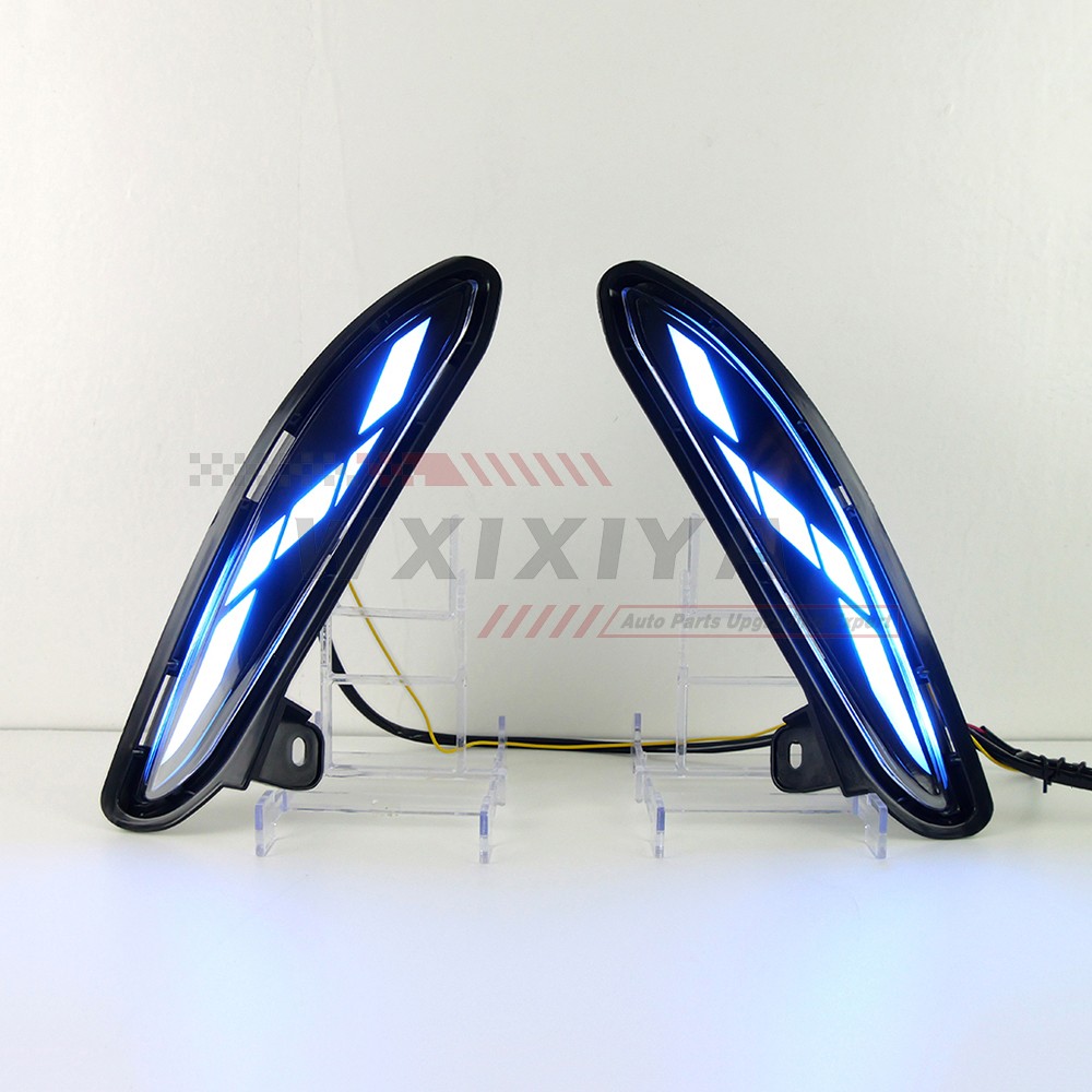 LED DRL Daytime Running Light for Toyota Venza Harrier 2021-24 Fog Lamp w/ Turn
