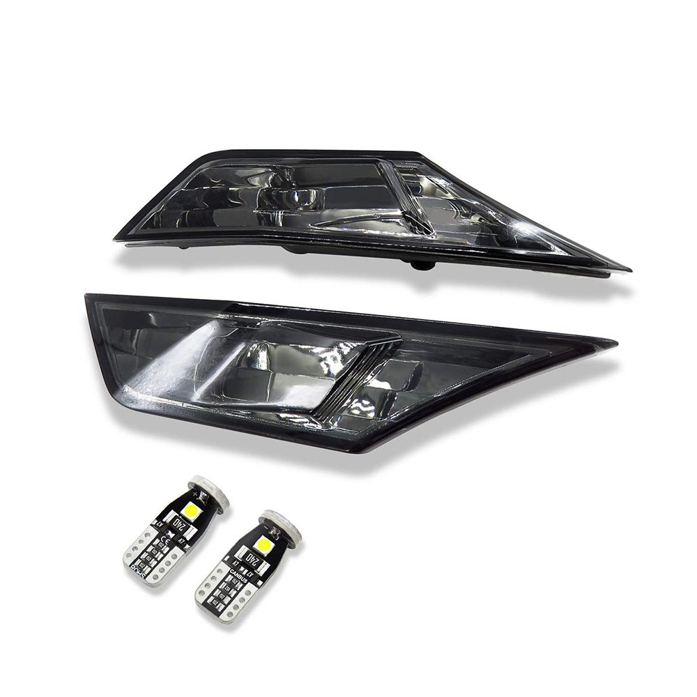 For 2016-2021 Honda Civic LED Side Bumper Marker Light Front Left + Right Smoked