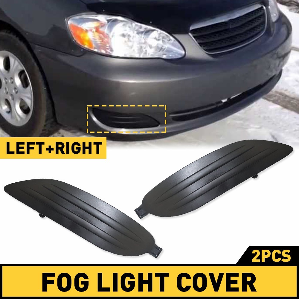 2PCS Bumper Lamps Light Fog Cover Insert 05-08 For Toyota Corolla Left + Right
