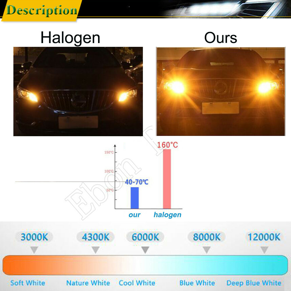 2 X CANBUS ERROR FREE BAU15S PY21W 7507 3030 60 LED AMBER TURN SIGNAL LAMP BULB