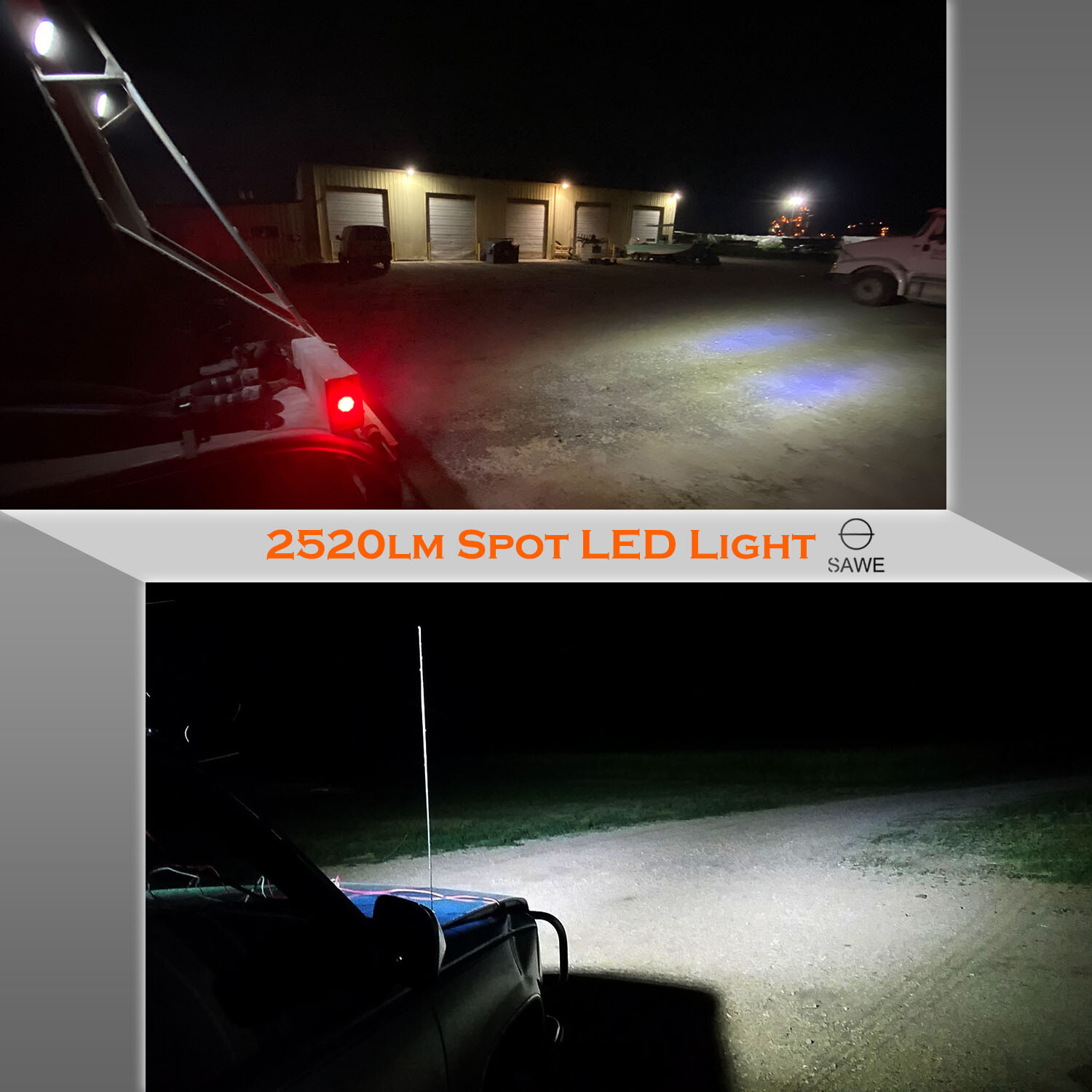 6 x 14 LED 48w Work Light Bar Flood Spot Lights for Trucks SUV ATV Offroad Fog