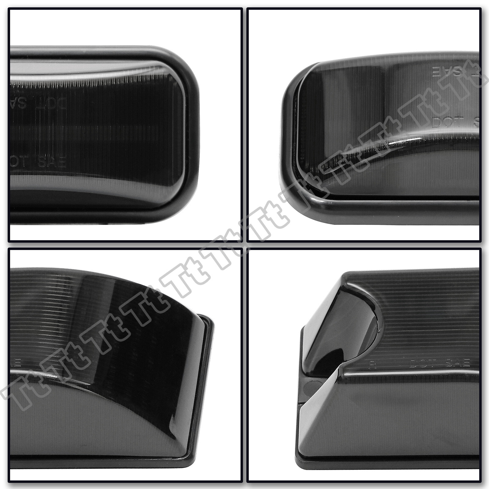 For 2003-09 Hummer H2 | 2005-09 H2 SUT LED Smoked Cab Roof Marker Lights Kit 10x