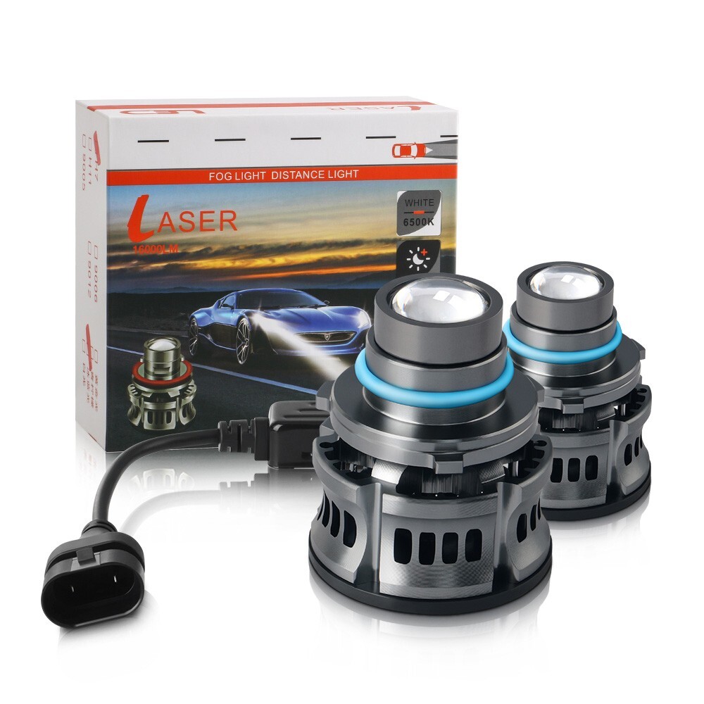 2X 9005 LED Laser Headlight Bulbs Projector 6000K White Auto Fog Lights Lamps