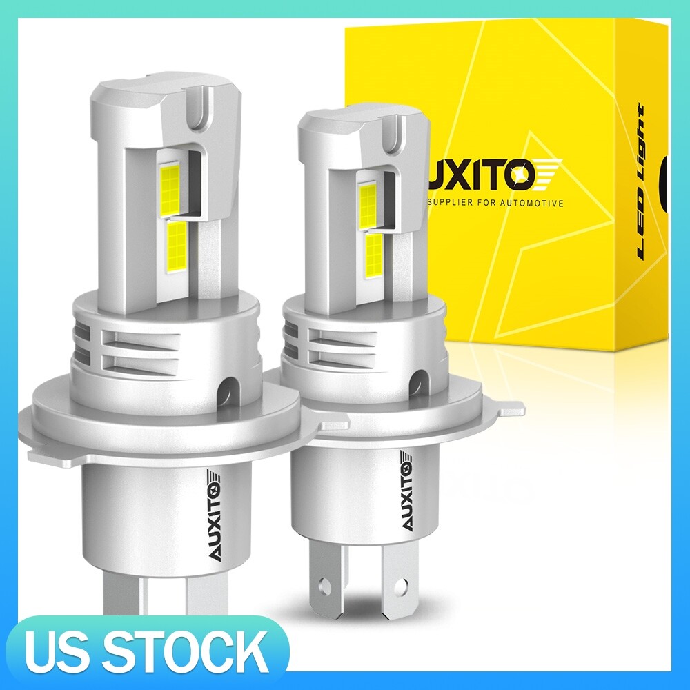 AUXITO H4 LED 9003 Headlight High Low Beam Bulbs Bright Kit 200W HID White 6500K