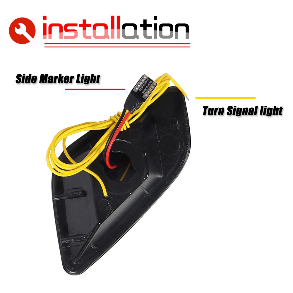 Smoke LED Front DRL / Side Marker Turn Signal Lights For 1997-2006 Jeep Wrangler