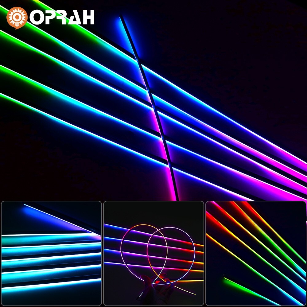 6in1 RGB Symphony Atmosphere Interior LED Acrylic Guide Fiber Optic Ambient Lamp