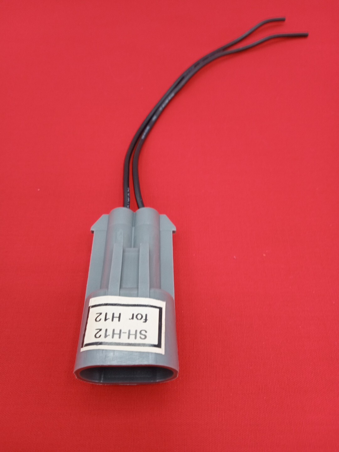 (1) H12 GRAY COLOR Fog Light Bulb Socket Female Connector wire Pigtail harness