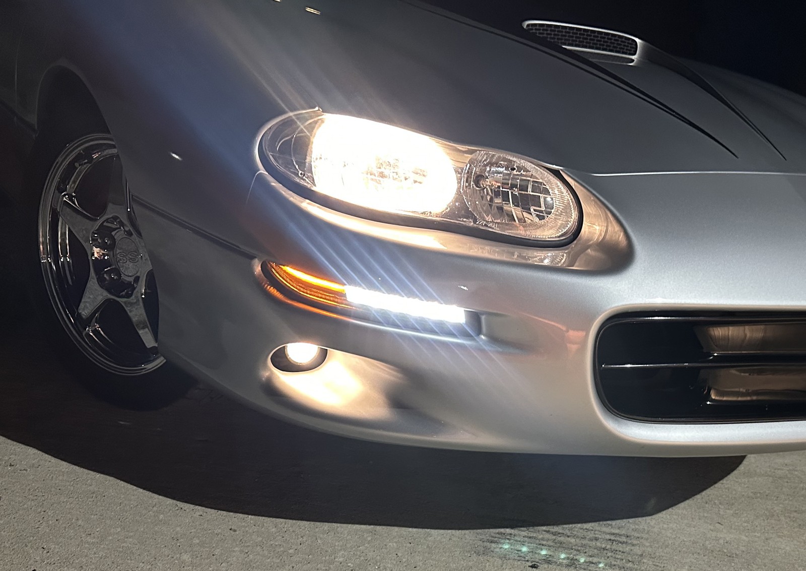 Clear Lens LED DRL/Front Sequential Turn Signal Lights For 1993-02 Chevy Camaro