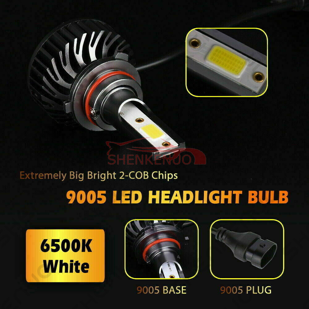 Mini LED Headlight 9005 H11 + 9145 Fog Lights For Ram 1500 2500 3500 2010-2019