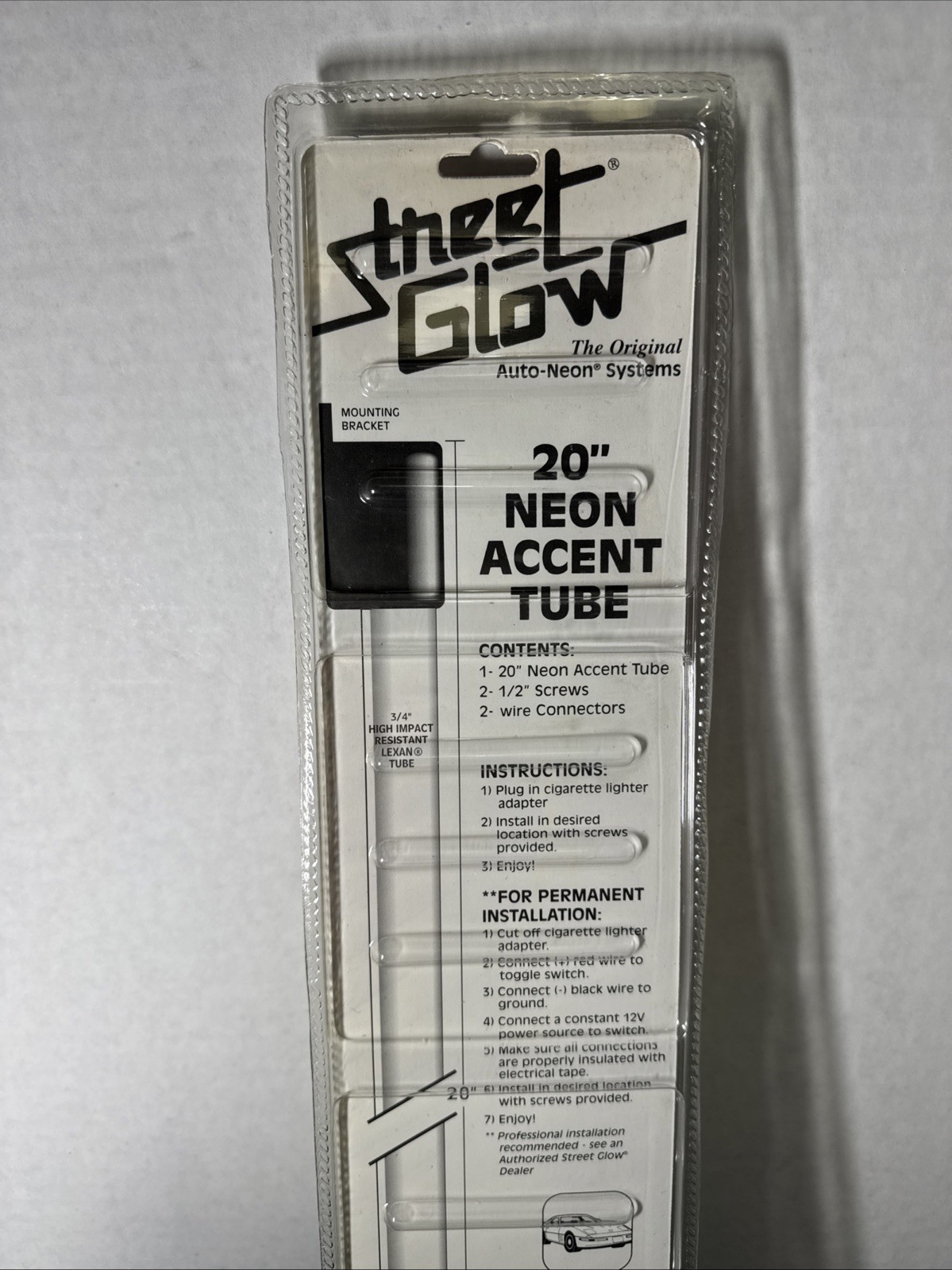 Street Glow 20” Turqoise Neon Accent Kit Tube With Built In Transformer New