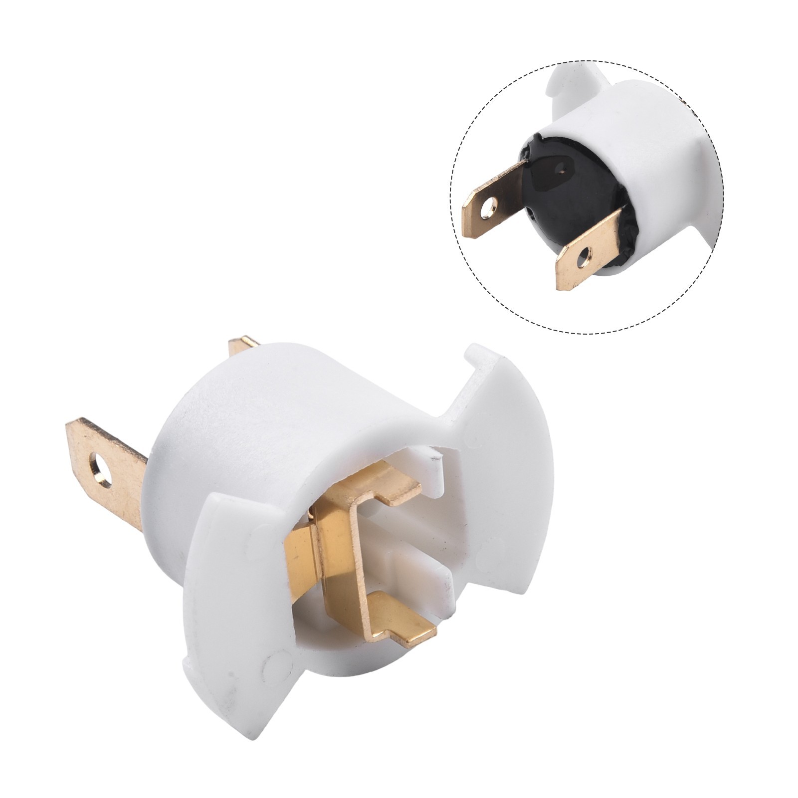 Bulb Socket Holder H1 Halogen Plastic Copper 33116-SD4-961 High Quality
