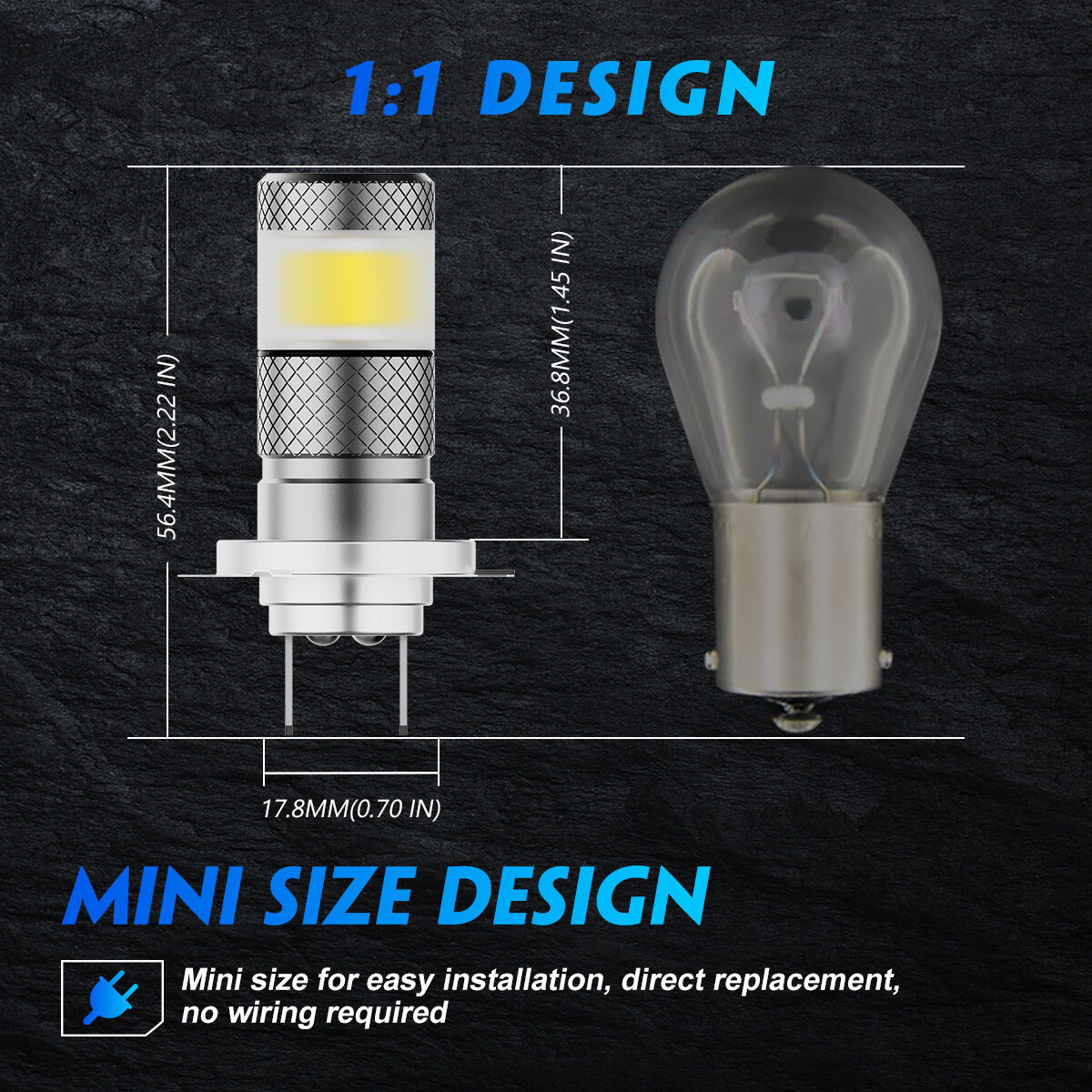 NOVSIGHT H7 LED Fog Lights Yellow/Red/White 6500K Plug&Play IP68 Waterproof US
