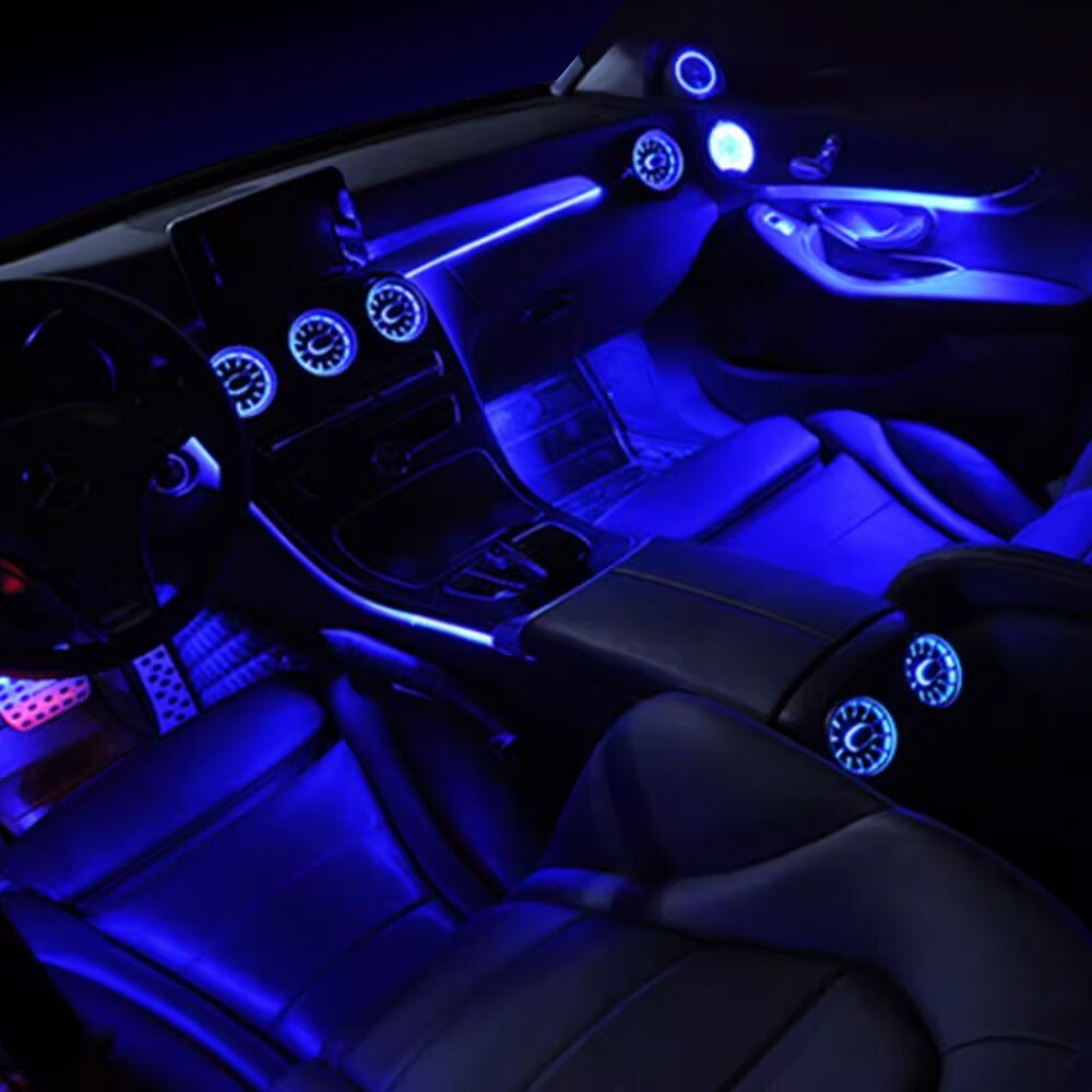 7PCS AC Vent Ambient Light For Mercedes Benz C-Class W205 2019-2021 64 Colors